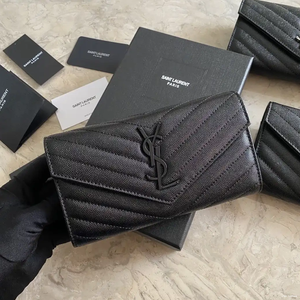 REP YSL MONOGRAM LARGE WALLET FLAP 0508